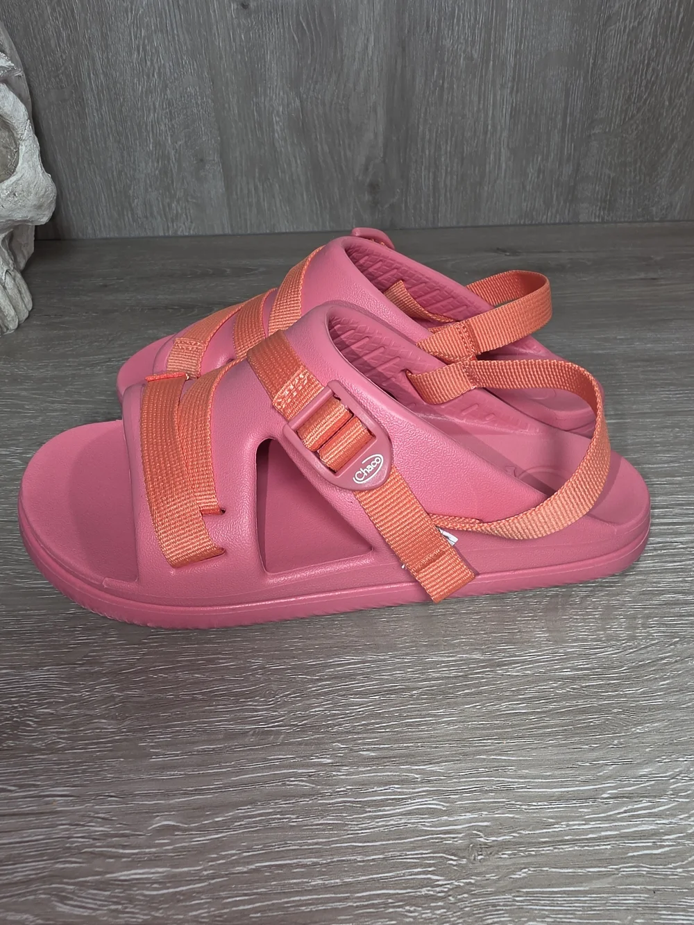 Chacos Chillos Sport Kids Pink/Orange Sandals Secure Back Strap Size 3M Big Kids